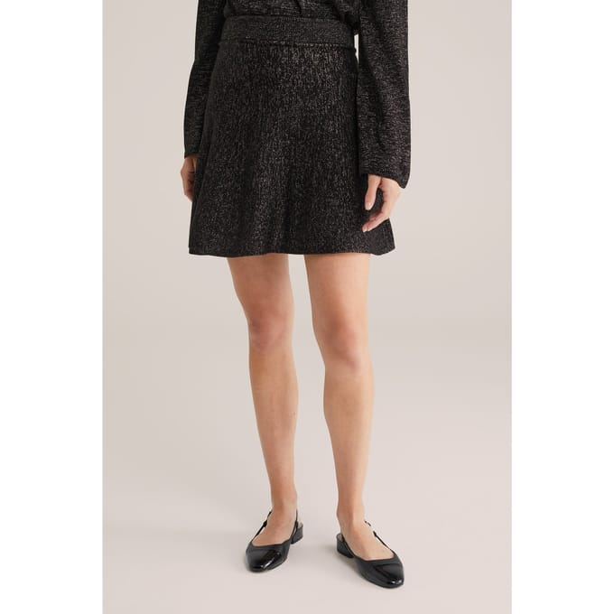 We Fashion Skirt Medium Length Black Größe: S | Miniröcke Outlet | Damen | Schwarz