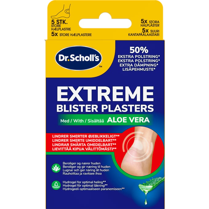Scholl Extreme Blister Plasters Aloe Vera 5 st