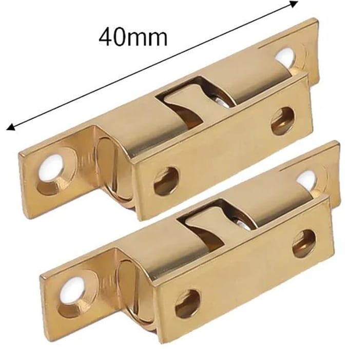 1 stuks Meubeldeur Kogelvanger Messing Dubbele Roller Veer Kogelvanger Sluitingen Kast Deur Verstelbare Spanning Sluiting 40mm