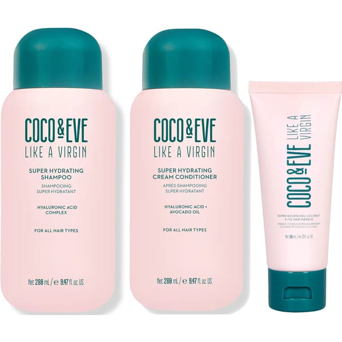 Super Hydrating Shampoo, Conditioner and Mask Trio Routine