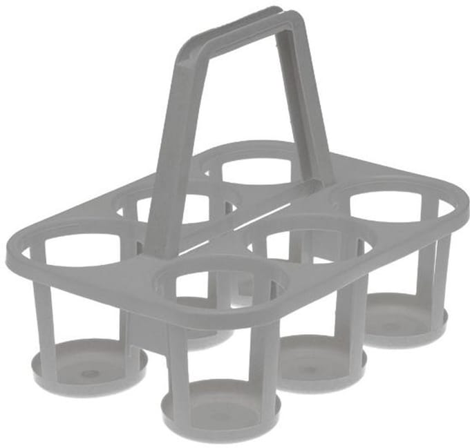 Keeeper flessendrager 'paco' voor 6 flessen, nordic-grey