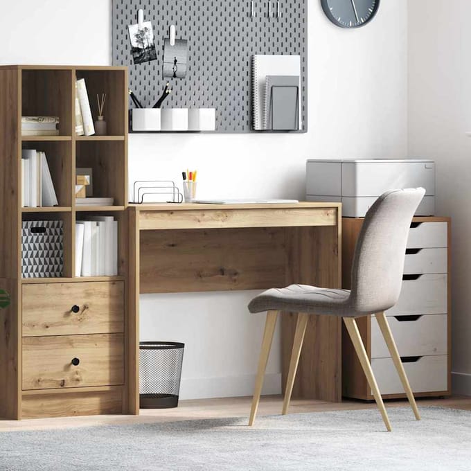 vidaXL - Bureau - Artisan - Eiken - 90 - x - 40 - x - 76 - cm