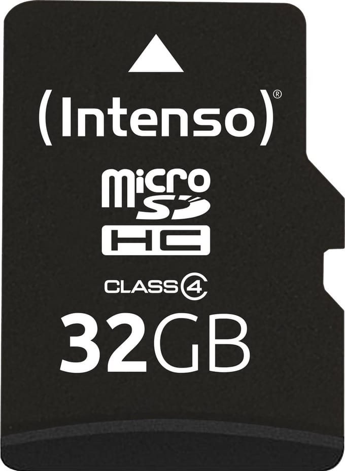 Intenso Micro SDHC 32GB 32GB Micro SDHC Klasse 4 flashgeheugen