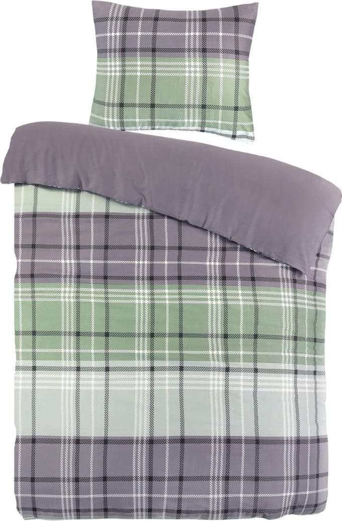Papillon Felix Dekbedovertrek - Eenpersoons - 140x200/220 cm - Groen