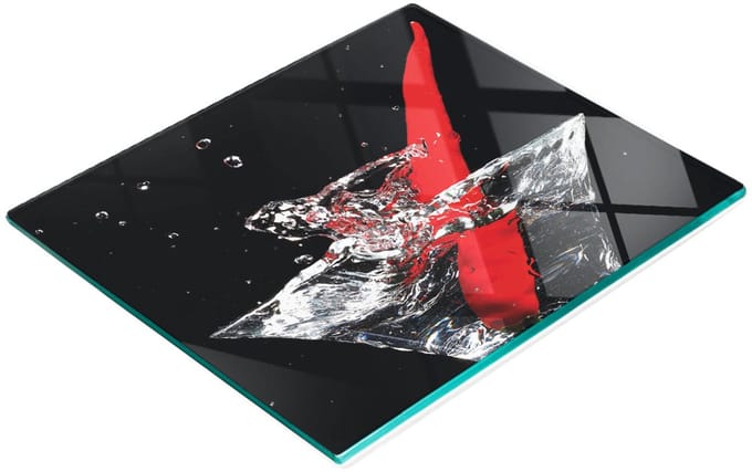 Gehard multifunctioneel decoratief bord van glas voor chili-drankjes, 60x52 cm