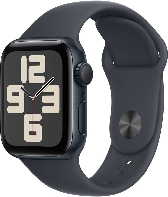 Apple Watch SE 2024 40mm Midnight Aluminium Case with Midnight Sport Band - M/L