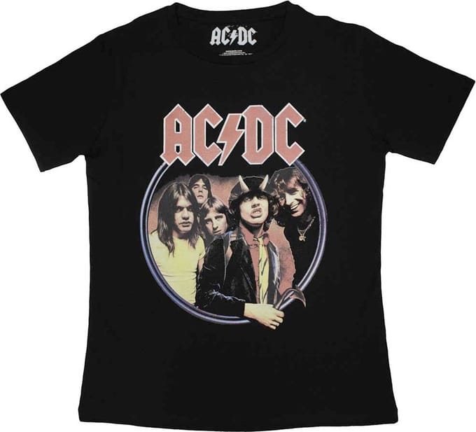 AC/DC - Highway To Hell Circle Dames T-shirt - M - Zwart