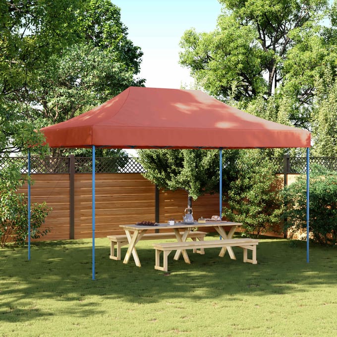 vidaXL - Partytent - inklapbaar - pop-up - 440x292x315 - cm - terracotta