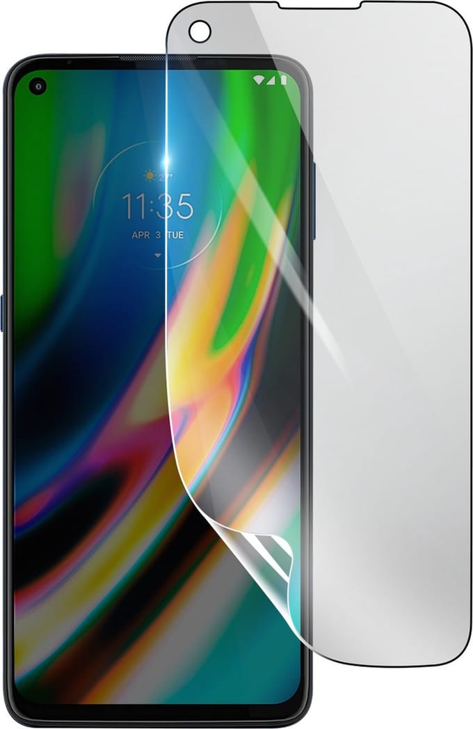 3mk, Geschikt voor Motorola Moto G9 Plus, Schokbestendige Hydrogel Screenprotector, Transparant