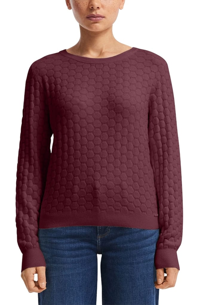 s.Oliver -qs Pullover Burgundy Maat: XXL | Sweaters Outlet | Dames | Groen