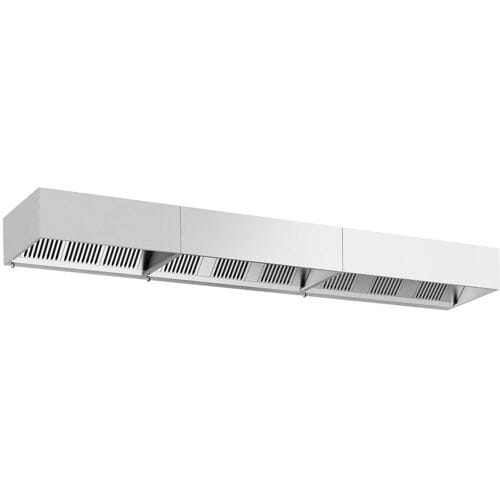 GGM Gastro Kastenhaube - 5200mm - mit Filter & Lampe Zilver