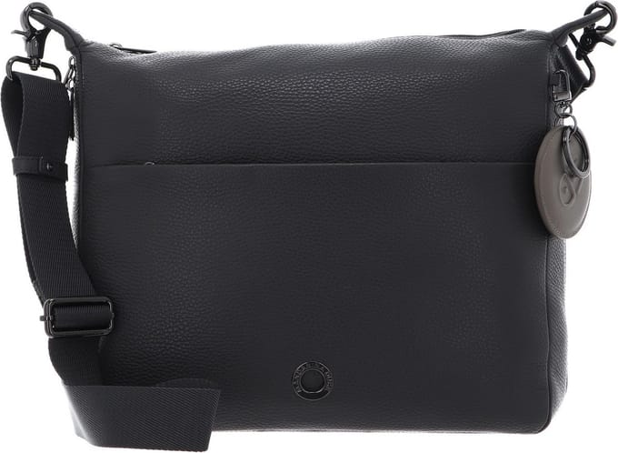 MANDARINA DUCK Leren Schoudertas Mellow Leather Crossover Stormy Weather Donkergrijs