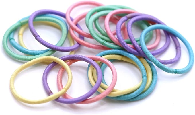 Endless elastiek dun klein paars-roze-groen-geel