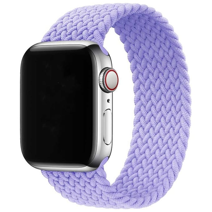 2+2 | Apple Watch Bandje - Nylon - Gevlochten Solo - Lavendel