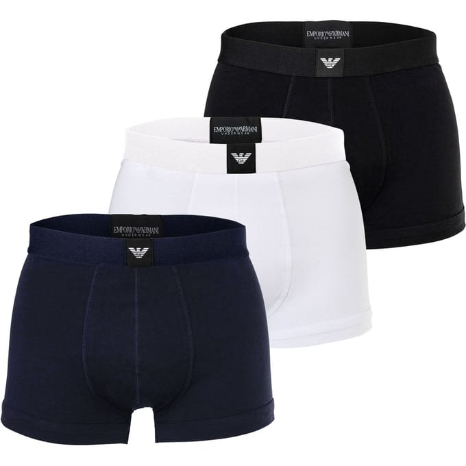 Emporio Armani Boxershorts ESSENTIAL LOGOLABEL Set van 3