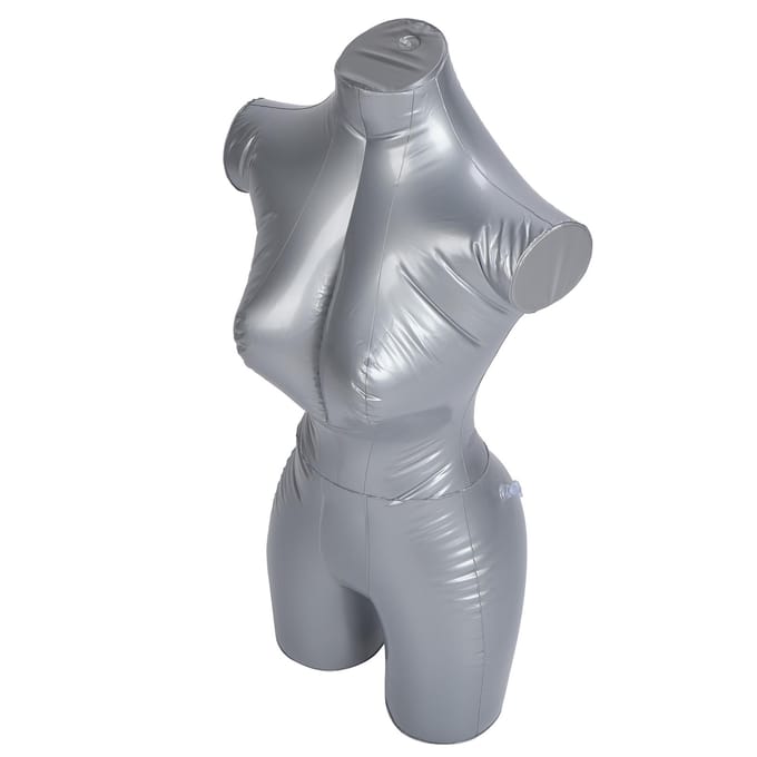 Opblaasbaar mannequinmodel voor bovenlichaamkleding, etalagerek voor kledingdisplay gray