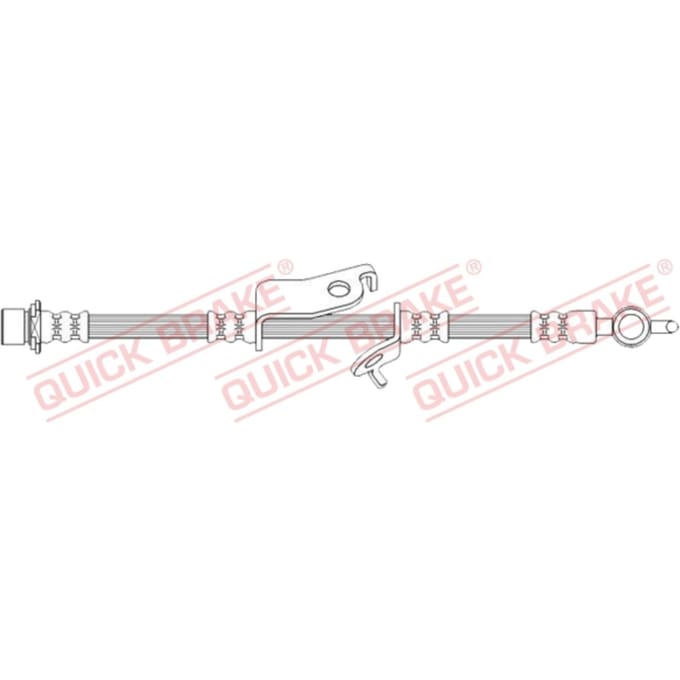 Remleiding QUICK BRAKE 50.729, Rechts