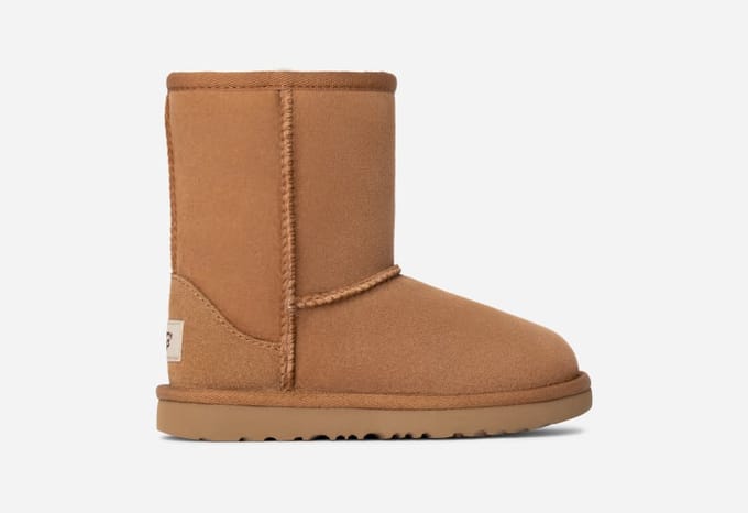 UGG® Classic II for Kids in Brown, Size 1, Twinface/Polyester/Wool