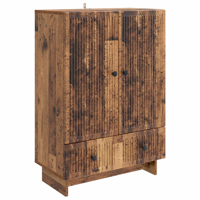 vidaXL - Dressoir - Oudhout - 66 - x - 34,5 - x - 95 - cm - Geconstrueerd - hout