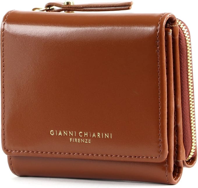 GIANNI CHIARINI Leren Portemonnee Clux Wallet Tabacco Bruine