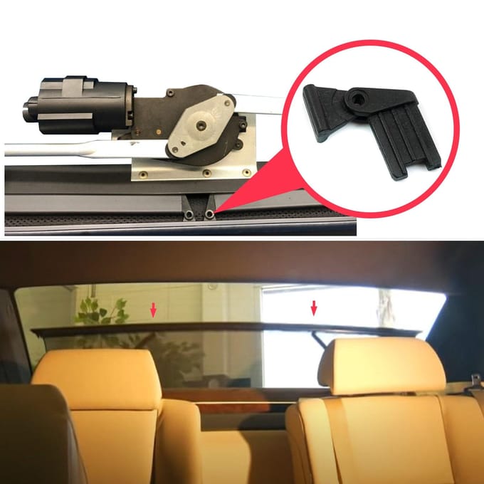 BDP143 pare-soleil de fenêtre arrière supports de rideau aveugle pour BMW E38 E39 E46 E60 E65 E66 E67 Vectra C