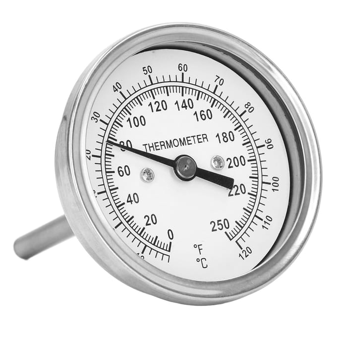 ?18?120 celsius Wijzerplaat Thermometer Barbecue Oven Bimetaal Thermometer Wijzer Type Temperatuurmeter white