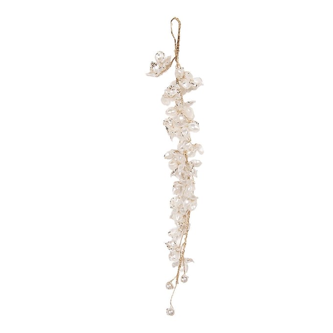 Clayre & Eef Hanger 5x4x30 cm Wit Kunststof