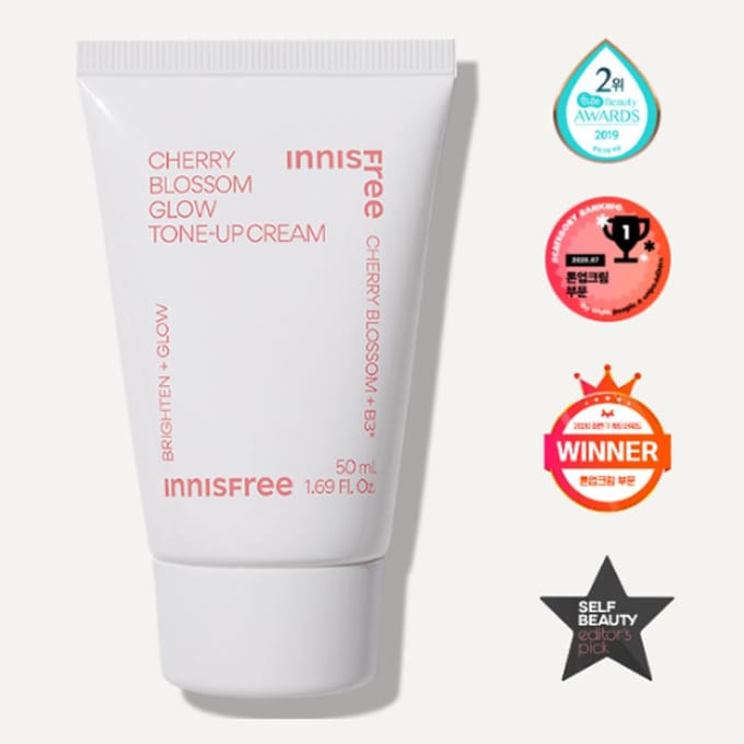 Innisfree Cherry Blossom Glow Tone Up Cream 50 ml white