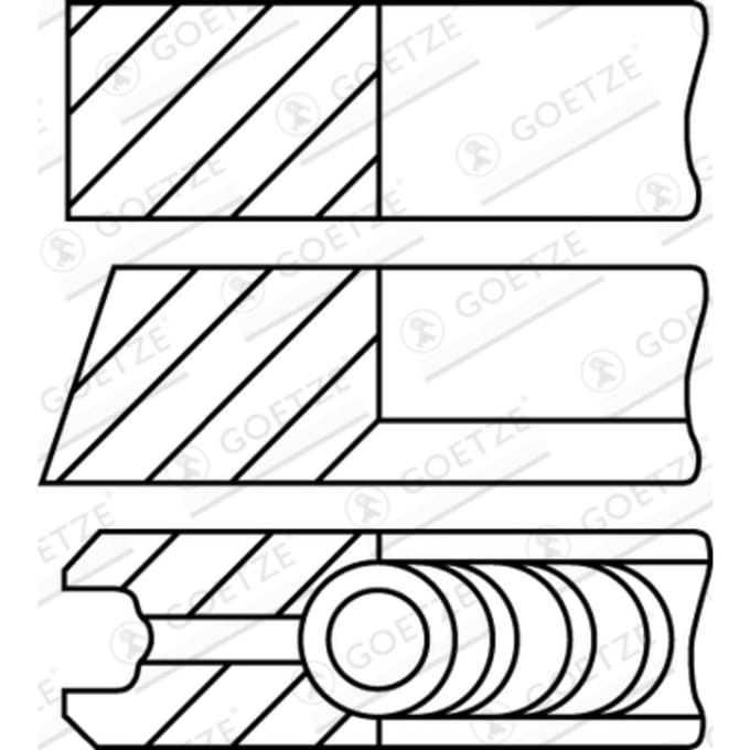 Goetze Engine Zuigerveren set GOETZE 08-336500-10