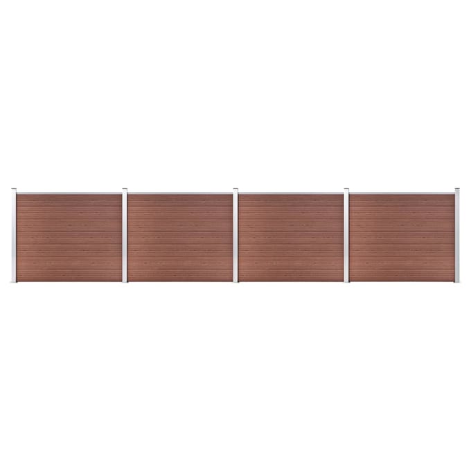 vidaXL - Schuttingpanelenset - 699x146 - cm - HKC - bruin