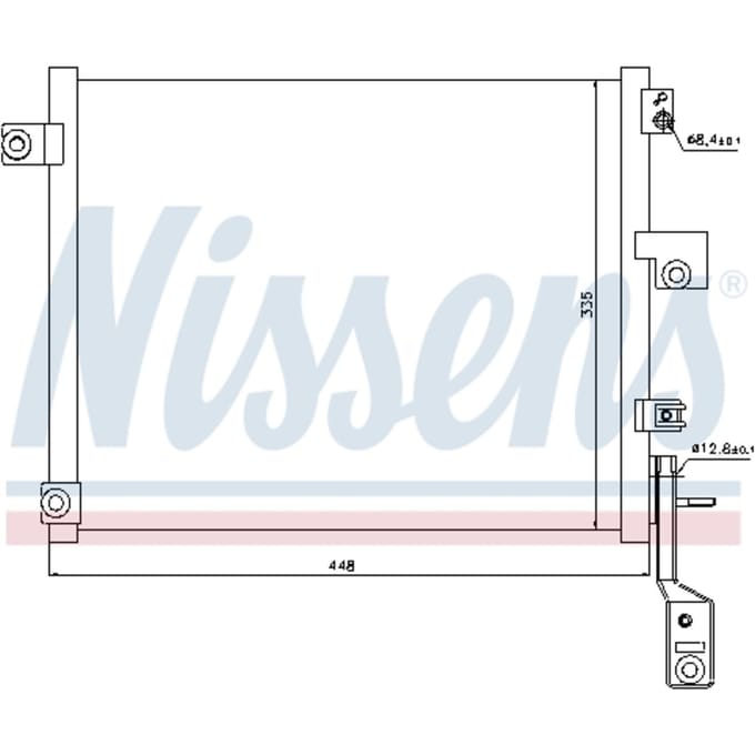 Condensator, airconditioning NISSENS 940171