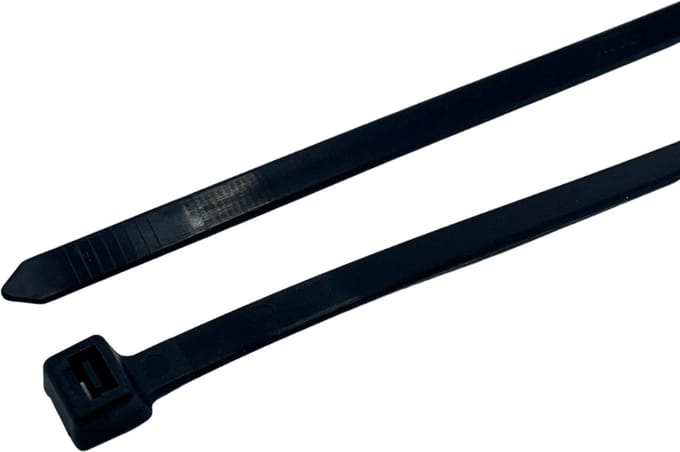 2.500 stuks | TOM | Bundelband | 7,6 x 450 mm | Tie wrap | Zwart
