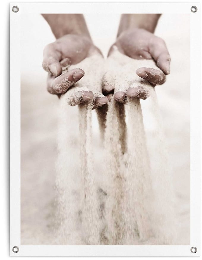 Tuinposter Zand - 80 x 60 - Canvas - REINDERS
