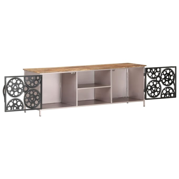 vidaXL - Tv-meubel - 120x30x40 - cm - ruw - mangohout