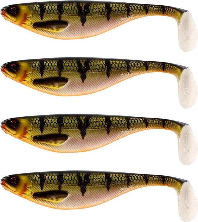 Westin ShadTeez - Bling Perch - 7cm - 4g - 4 Stuks - Groen