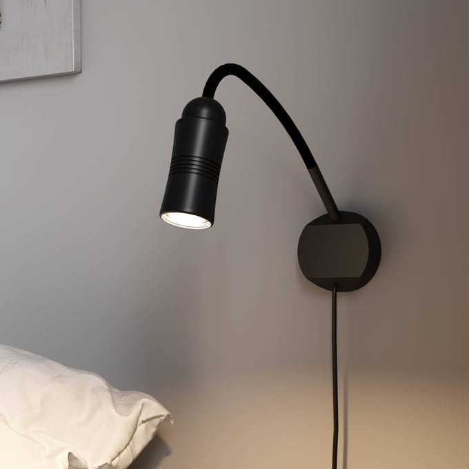 Top Light Neo! Flex Hotel II LED wandlamp, zwart