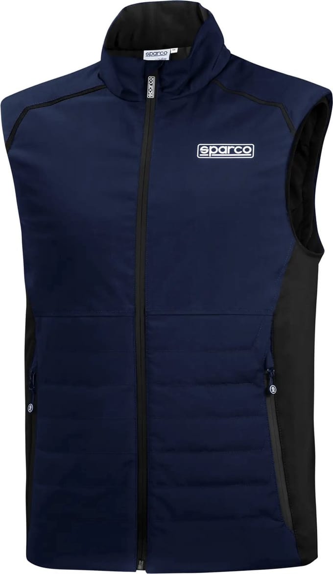 Sparco Vest Bodywarmer - Zwart — Marineblauw