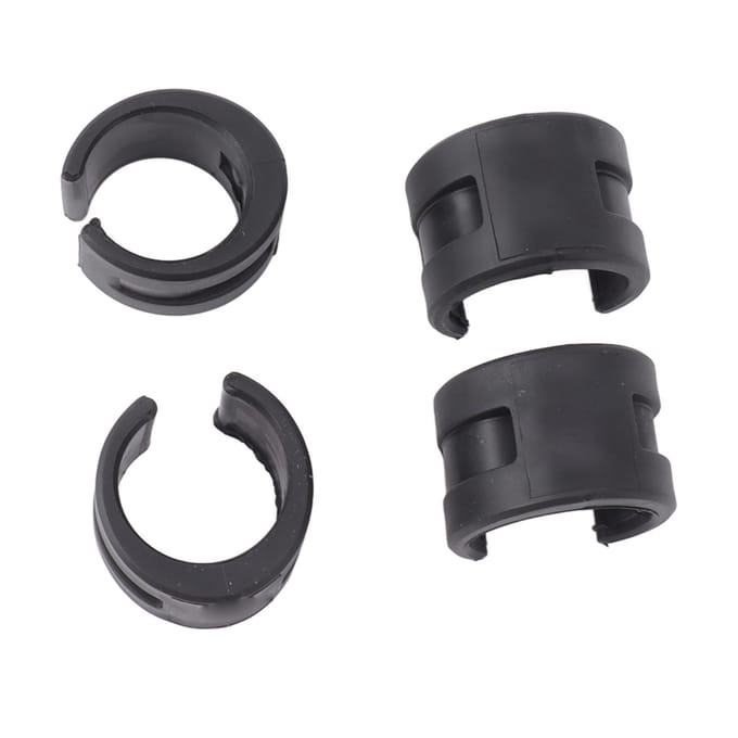 4 Stuks Fiets Achtervorkbeschermer Fiets Frame Beschermer Beschermpad Botsing Rubber Beschermring black