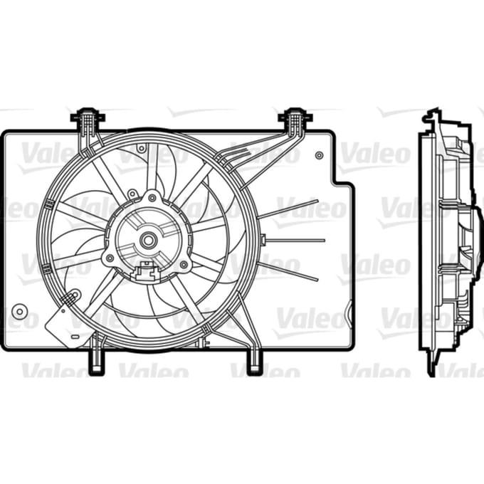 Koelventilatorwiel, motorkoeling VALEO 696344