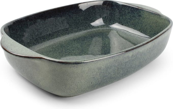 S&P Ovenschaal 39/33x25,5xH8,5cm groen/blauw Meridian