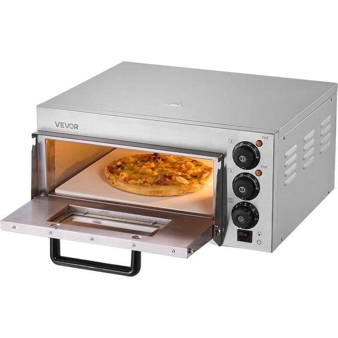 Four à pizza électrique de comptoir commercial pour pizza 14  intérieur