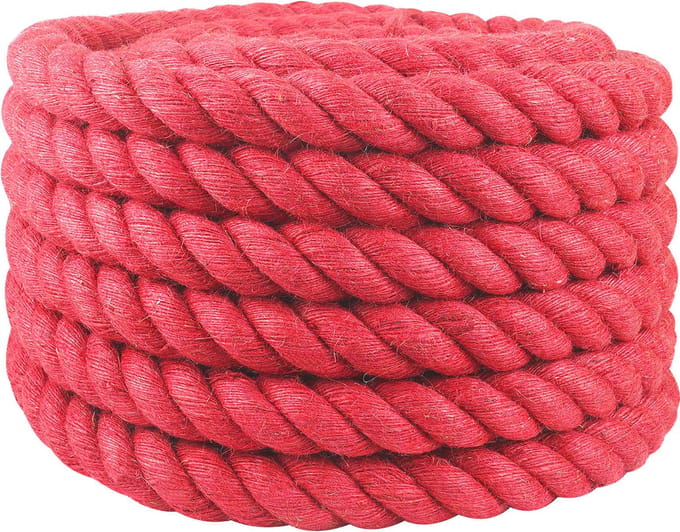 vidaXL - Jute - Touw - 40 - mm - Rood - 100% - Tossa - jute