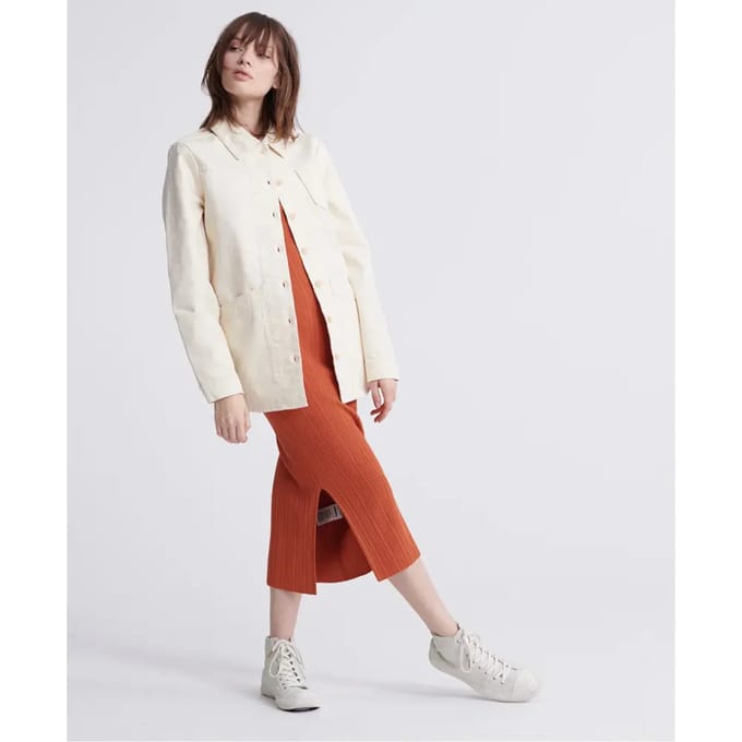 Superdry Eden Jas Beige M Vrouw