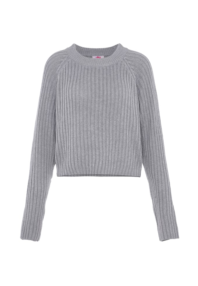 Mymo Jumper Dames licht grijs melange