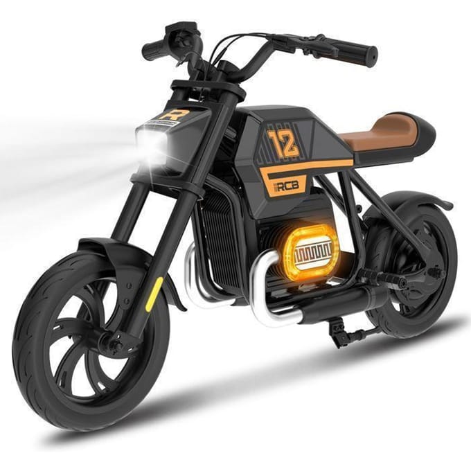 Moto Électrique Enfant - RCB - R9 - 200W - 25km/h - Lumières Ambiantes - Noir
