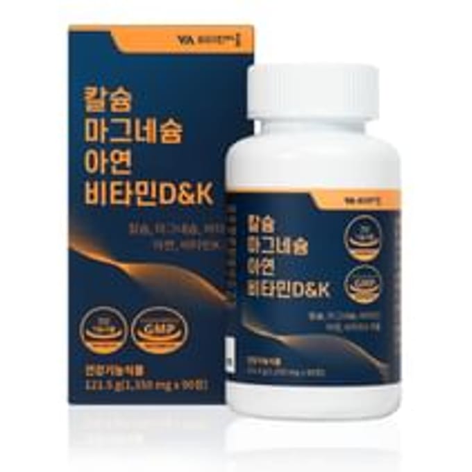 Calcium Magnesium Zinc Vitamin D & K 1350mg x 90 tablets