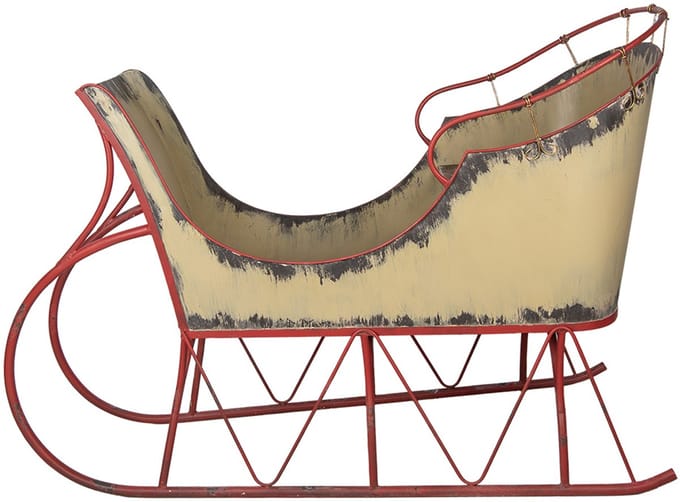 Clayre & Eef Arrenslee Kerst Groot 156x73x104 cm Beige Metaal
