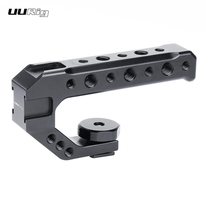 UURig R005 Universele camera-koudeschoenhandgreep van aluminiumlegering met 1/4 inch black