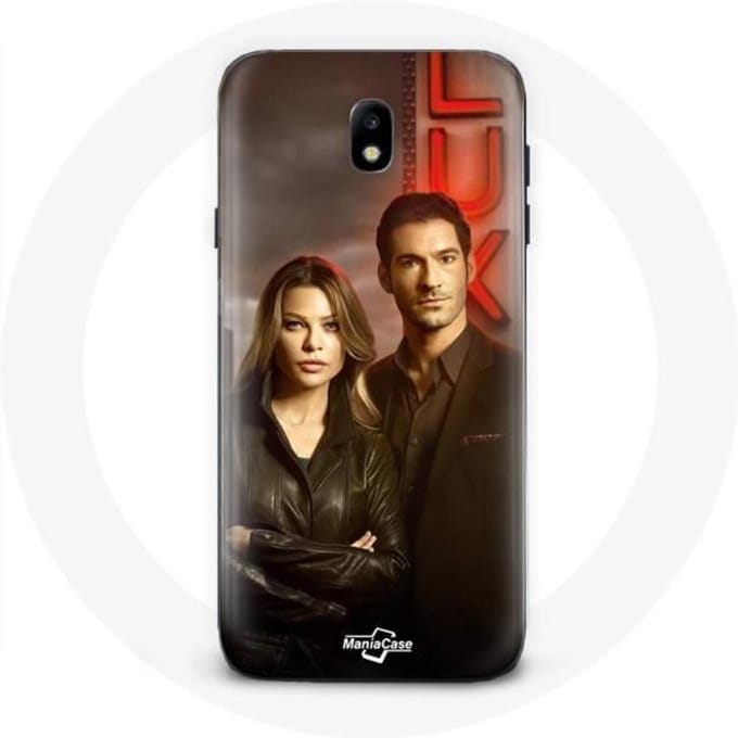 Samsung Galaxy J3 2017 hoesje Chloe Decker en Lucifer Morningstar
