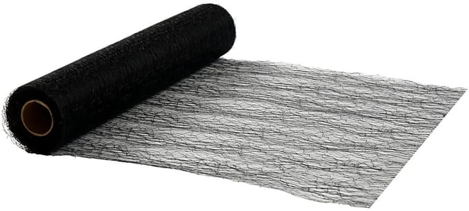 Tafelloper, b: 30 cm, zwart, 10 m